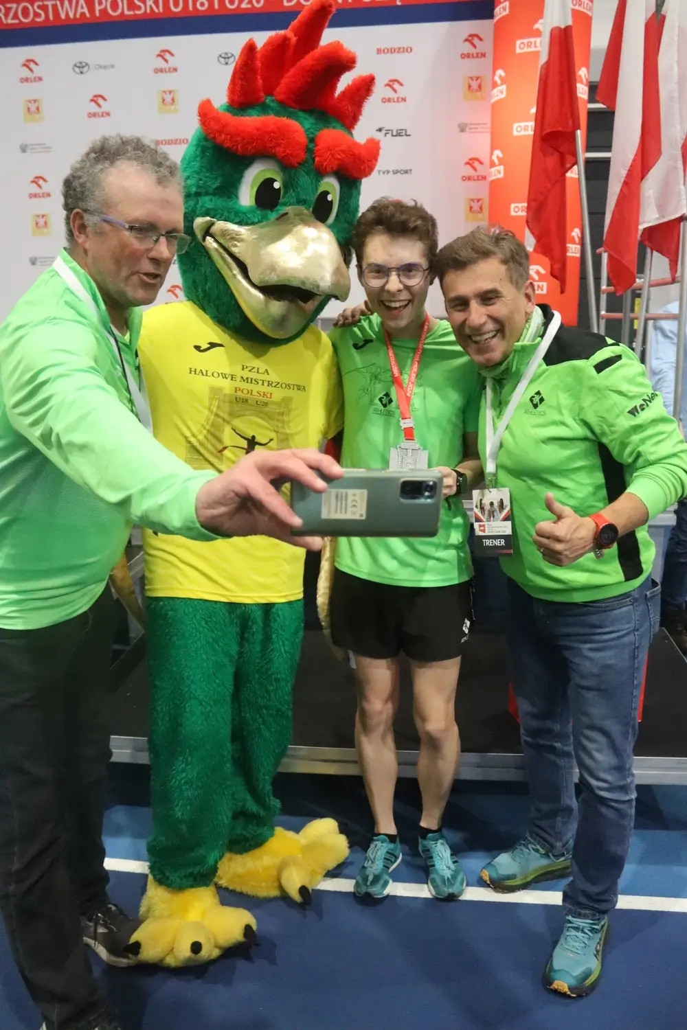 Polish Indoor Championships U18 and U20 in Wrocław. Kacper Drobik became the Polish vice-champion in the 5 000-meter race walk. He also set a new personal record of 22:38.73.