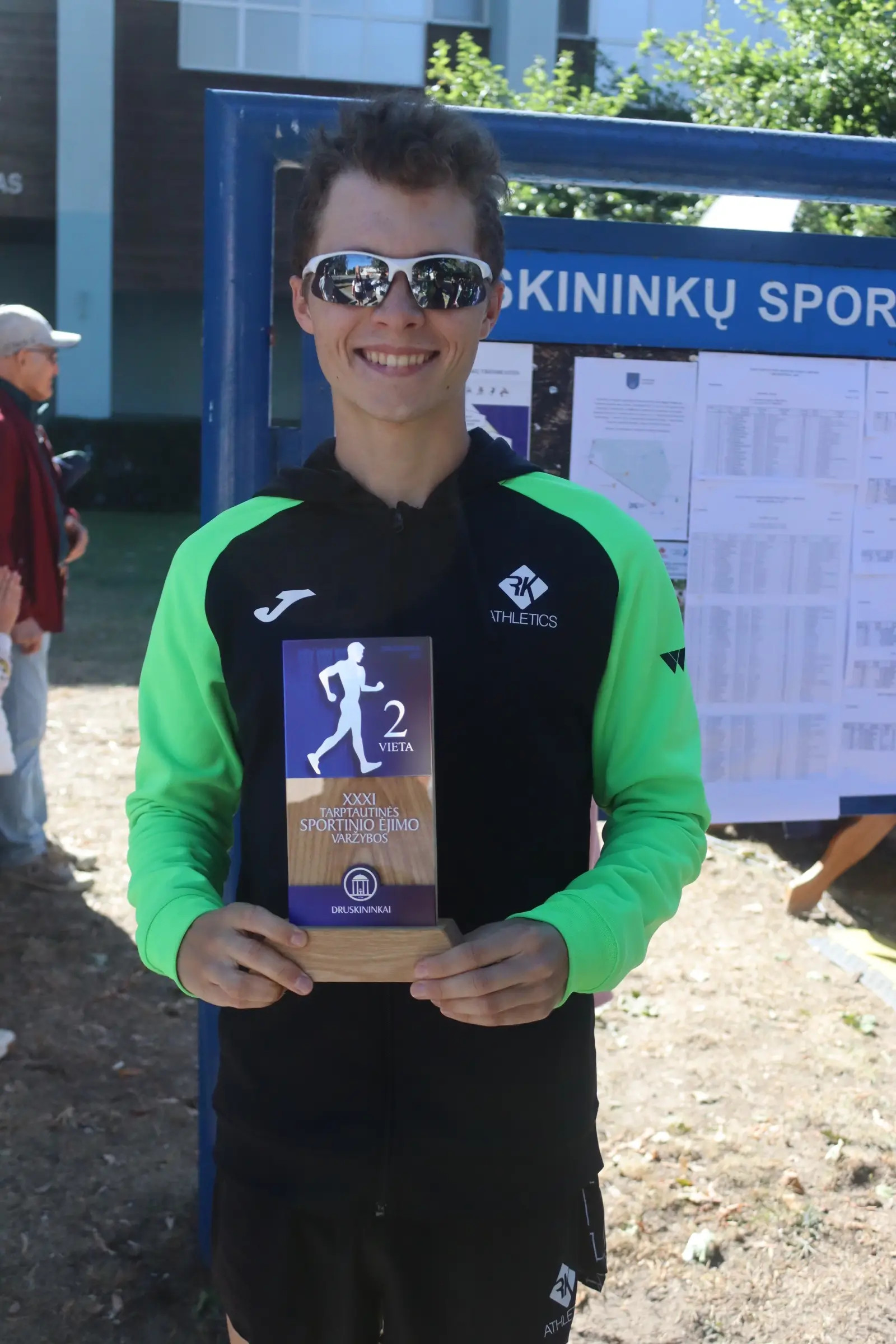 XXXI International race walking competition Druskininkai. Kacper Drobik took second place in the 5km walk.