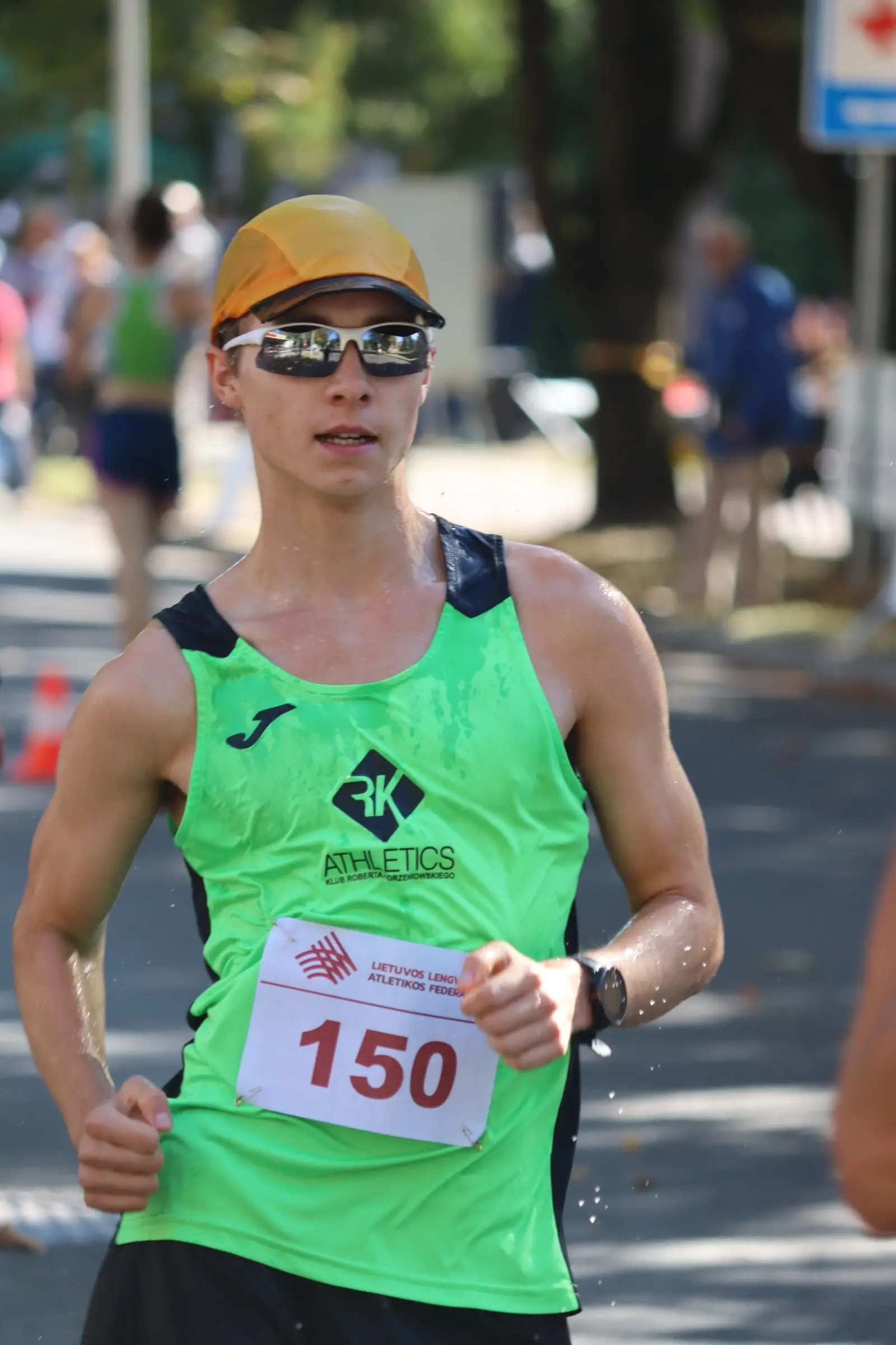 XXXI International race walking competition Druskininkai. Kacper Drobik took second place in the 5km walk.